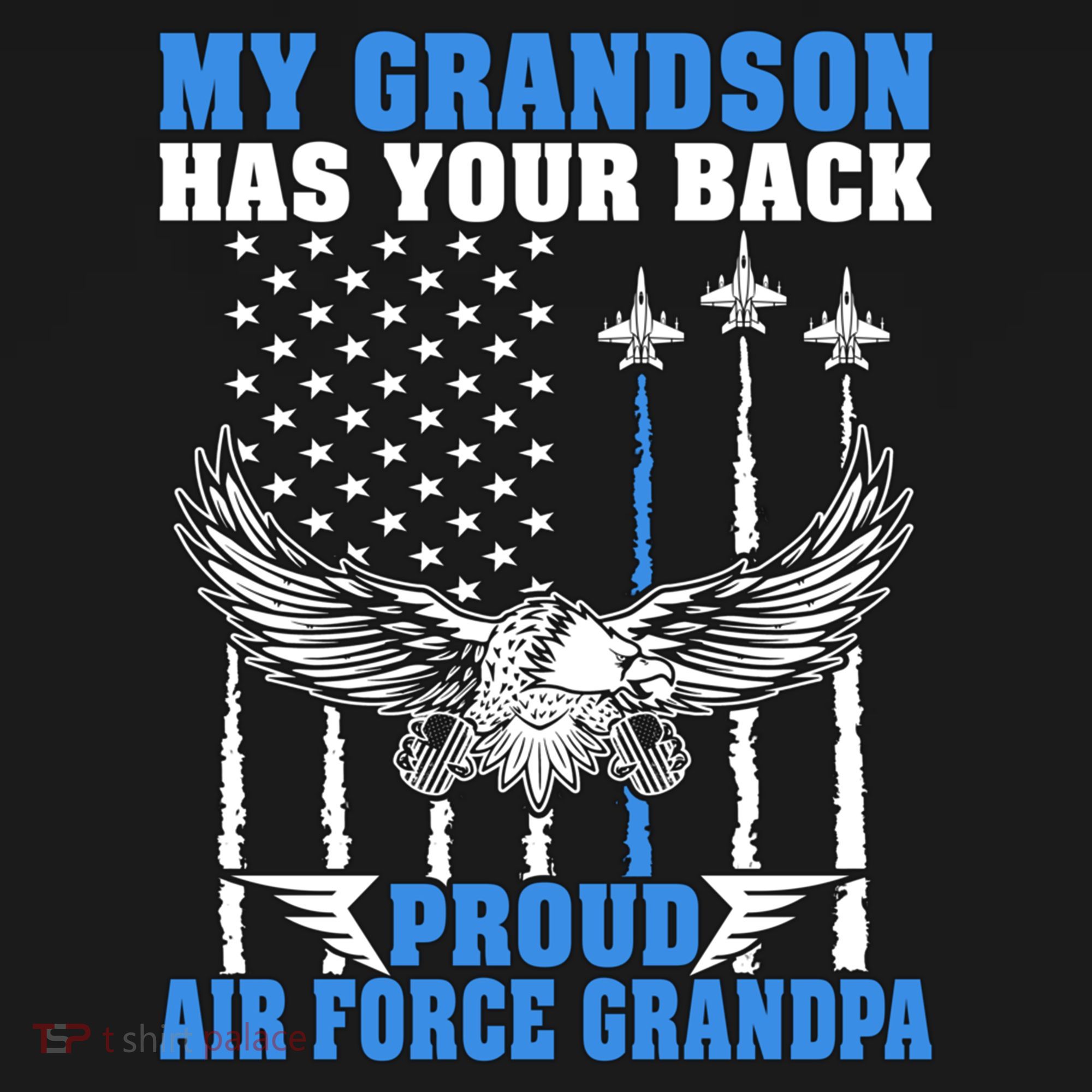 My Grandson Has Your Back Proud Air Force Grandpa Military Gift Women's Hoodie