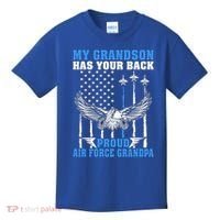 My Grandson Has Your Back Proud Air Force Grandpa Military Gift Kids T-Shirt thumb 0