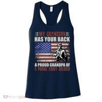 My Grandson Has Your Back, Proud Grandpa Of A Army Soldier Women's Tank Top thumb 0