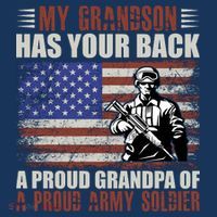 My Grandson Has Your Back, Proud Grandpa Of A Army Soldier Women's Tank Top thumb 5