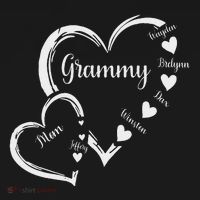 Mom Grammy Heart MotherS Day Grandma Women's Hoodie thumb 2