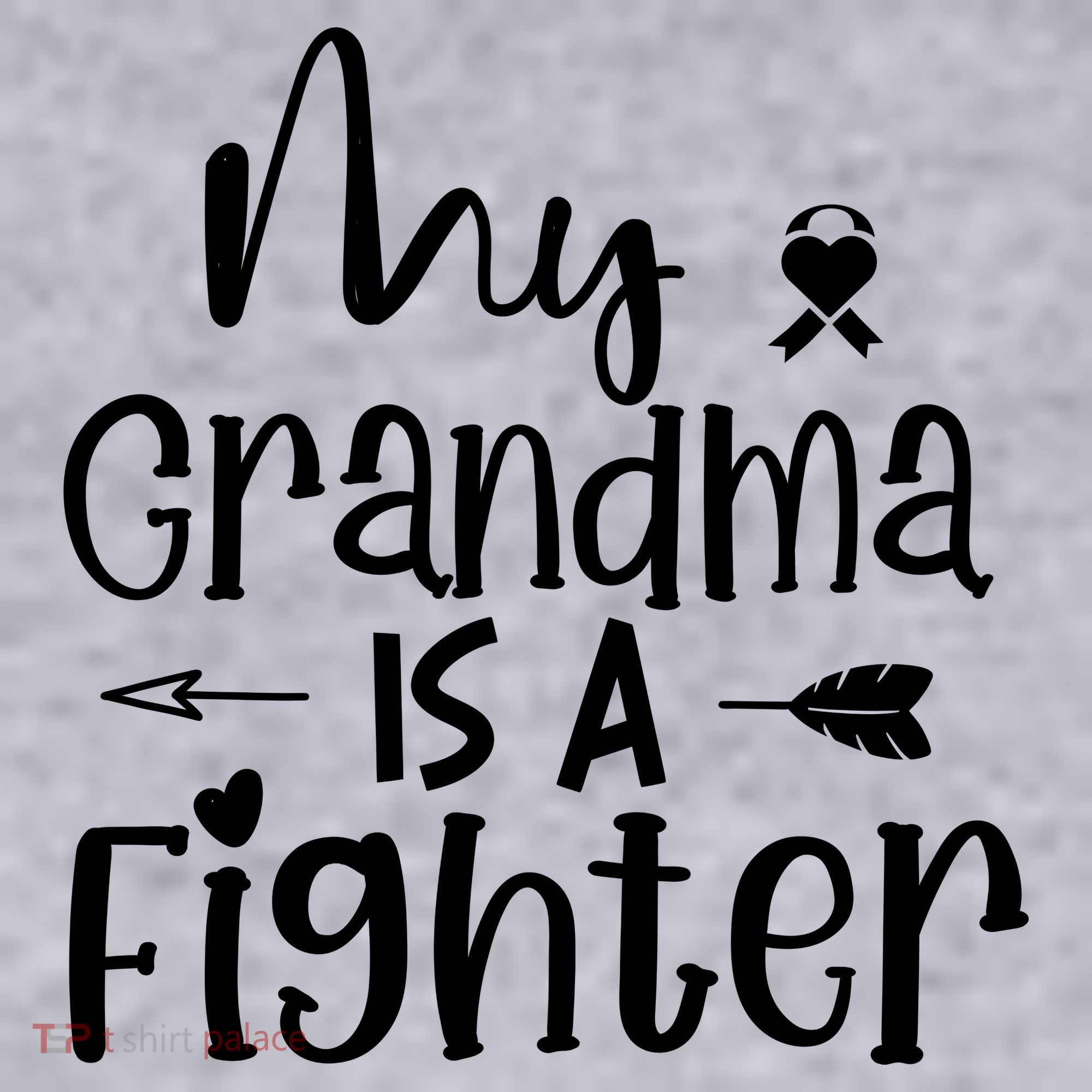 My Grandma Is A Fighter Breast Cancer Awareness Women's Sweatshirt