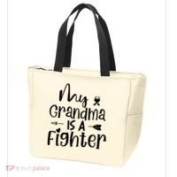 My Grandma Is A Fighter Breast Cancer Awareness Tote Bag thumb 3