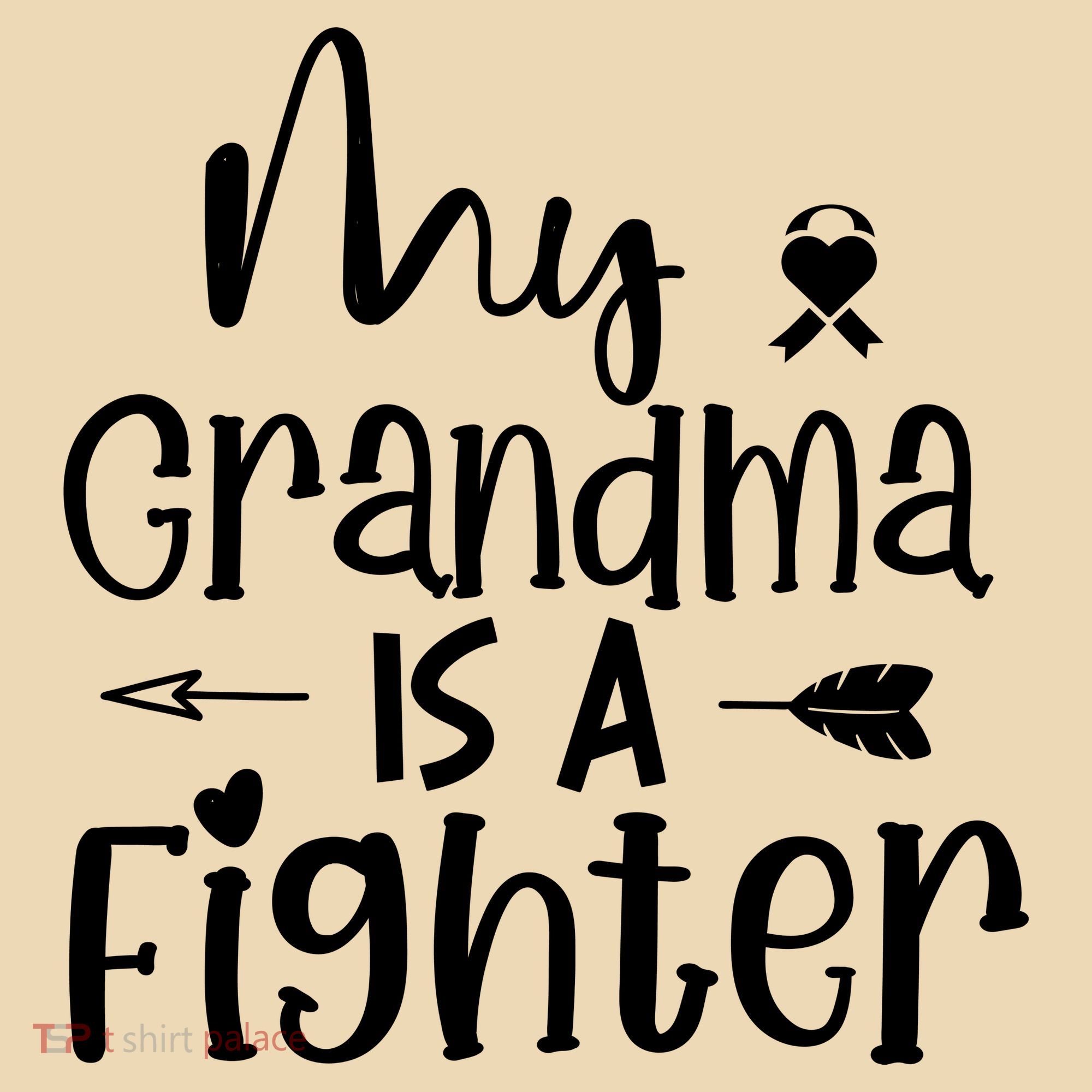 My Grandma Is A Fighter Breast Cancer Awareness Tote Bag