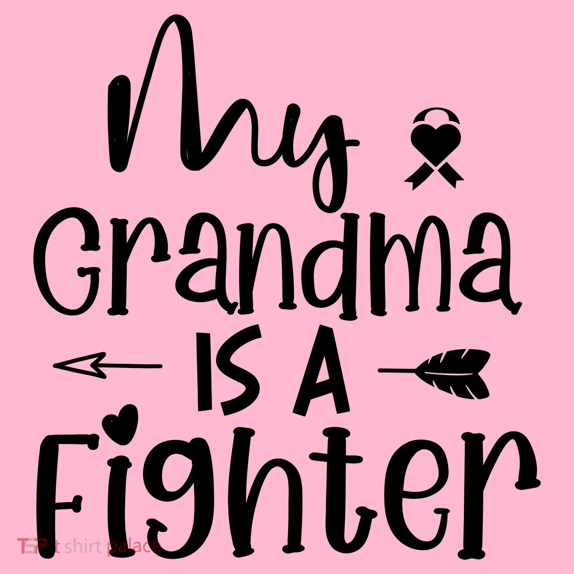 My Grandma Is A Fighter Breast Cancer Awareness Coaster