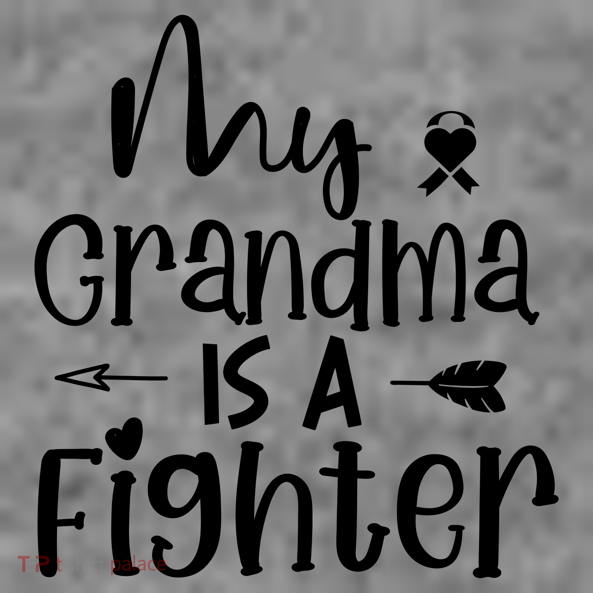 My Grandma Is A Fighter Breast Cancer Awareness Toddler Hoodie