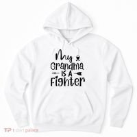 My Grandma Is A Fighter Breast Cancer Awareness Hoodie thumb 0