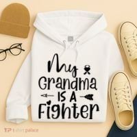 My Grandma Is A Fighter Breast Cancer Awareness Hoodie thumb 4