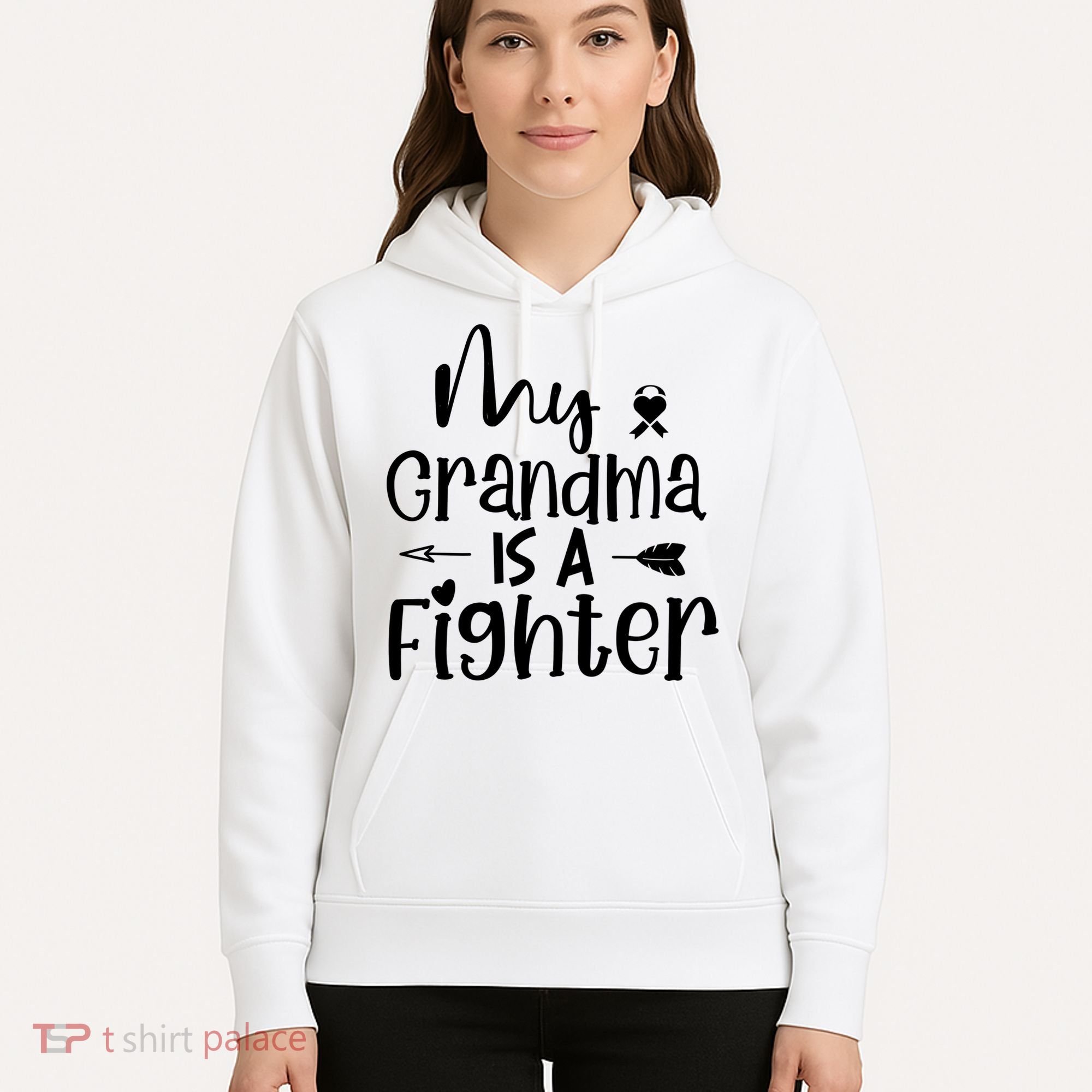 My Grandma Is A Fighter Breast Cancer Awareness Hoodie
