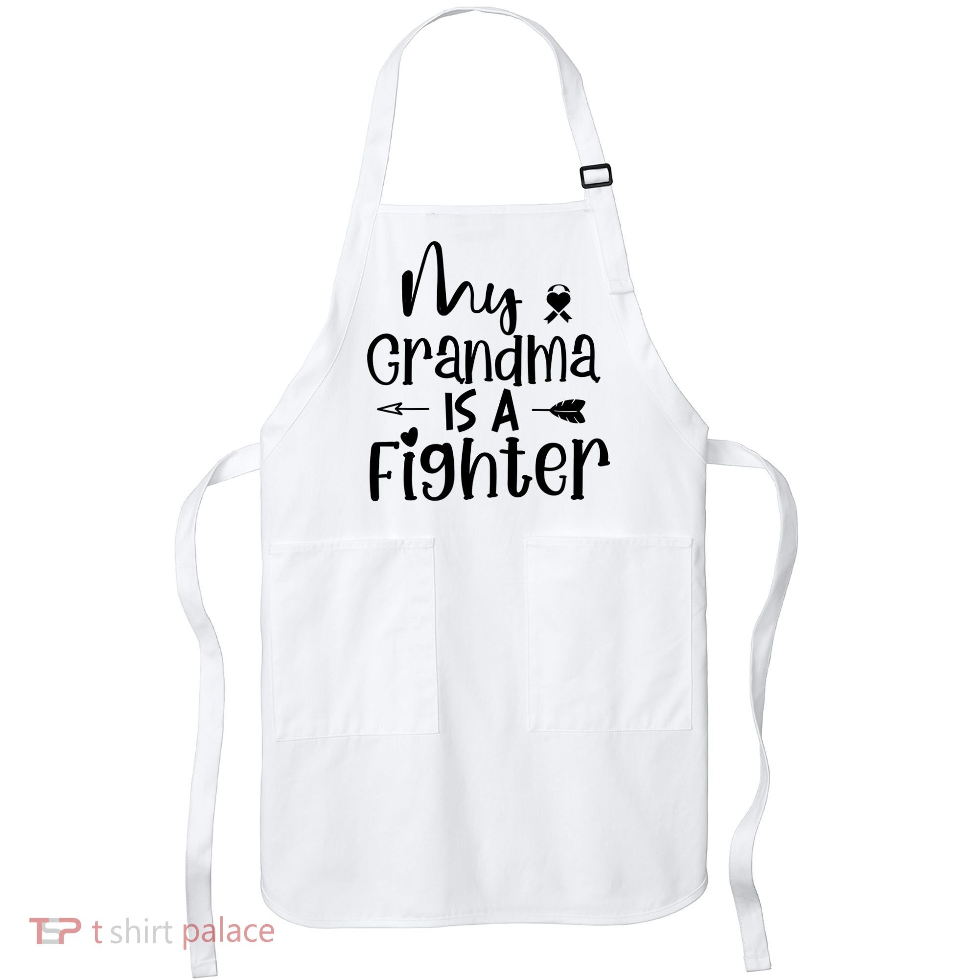 My Grandma Is A Fighter Breast Cancer Awareness Apron