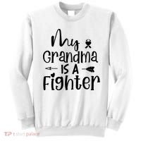 My Grandma Is A Fighter Breast Cancer Awareness Sweatshirt thumb 0
