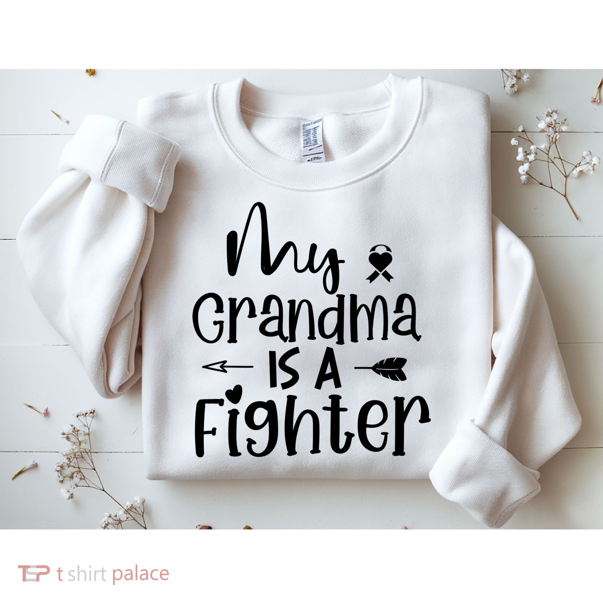 My Grandma Is A Fighter Breast Cancer Awareness Sweatshirt