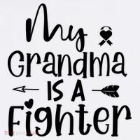 My Grandma Is A Fighter Breast Cancer Awareness Sweatshirt thumb 3