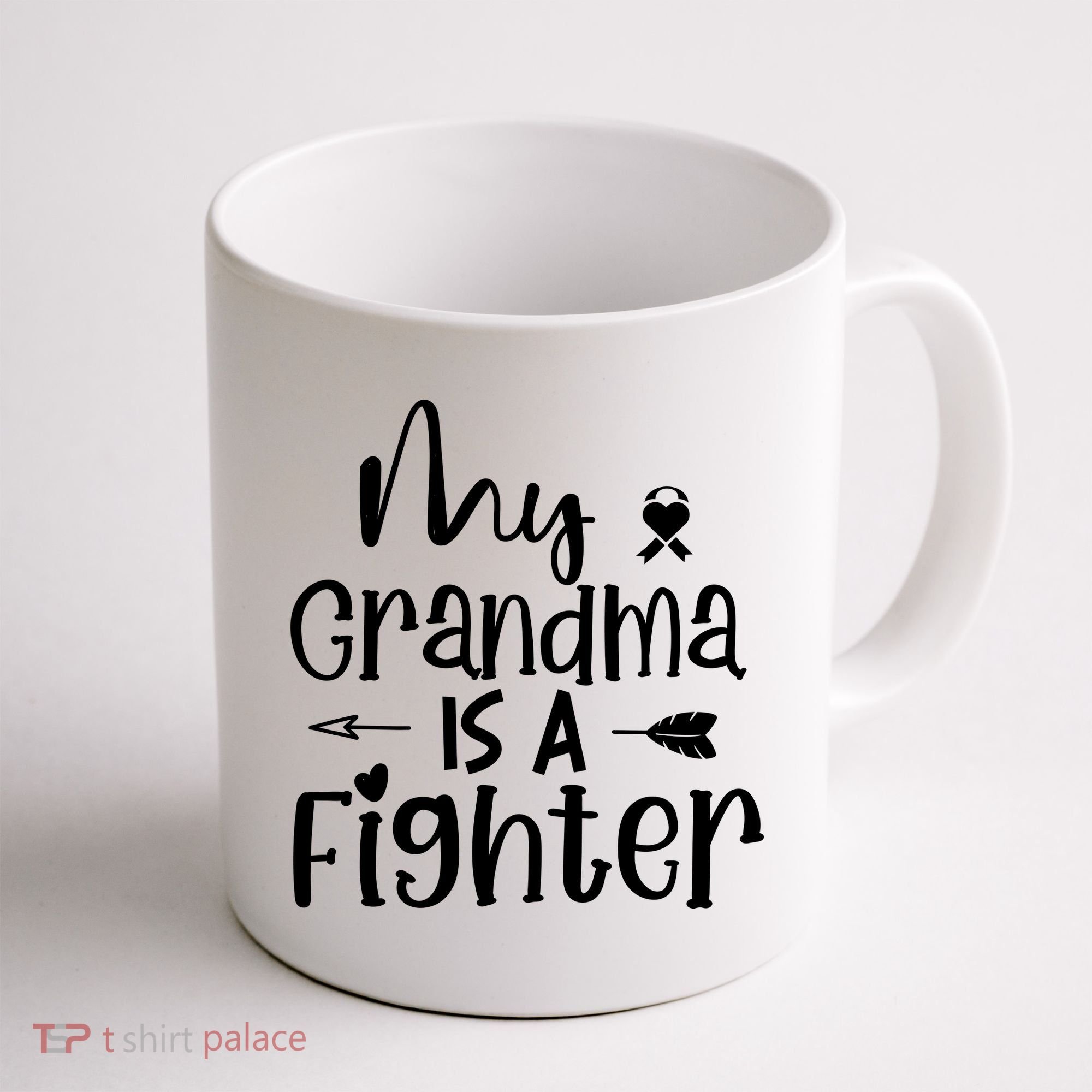 My Grandma Is A Fighter Breast Cancer Awareness Coffee Mug