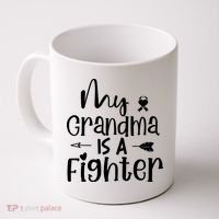 My Grandma Is A Fighter Breast Cancer Awareness Coffee Mug thumb 0