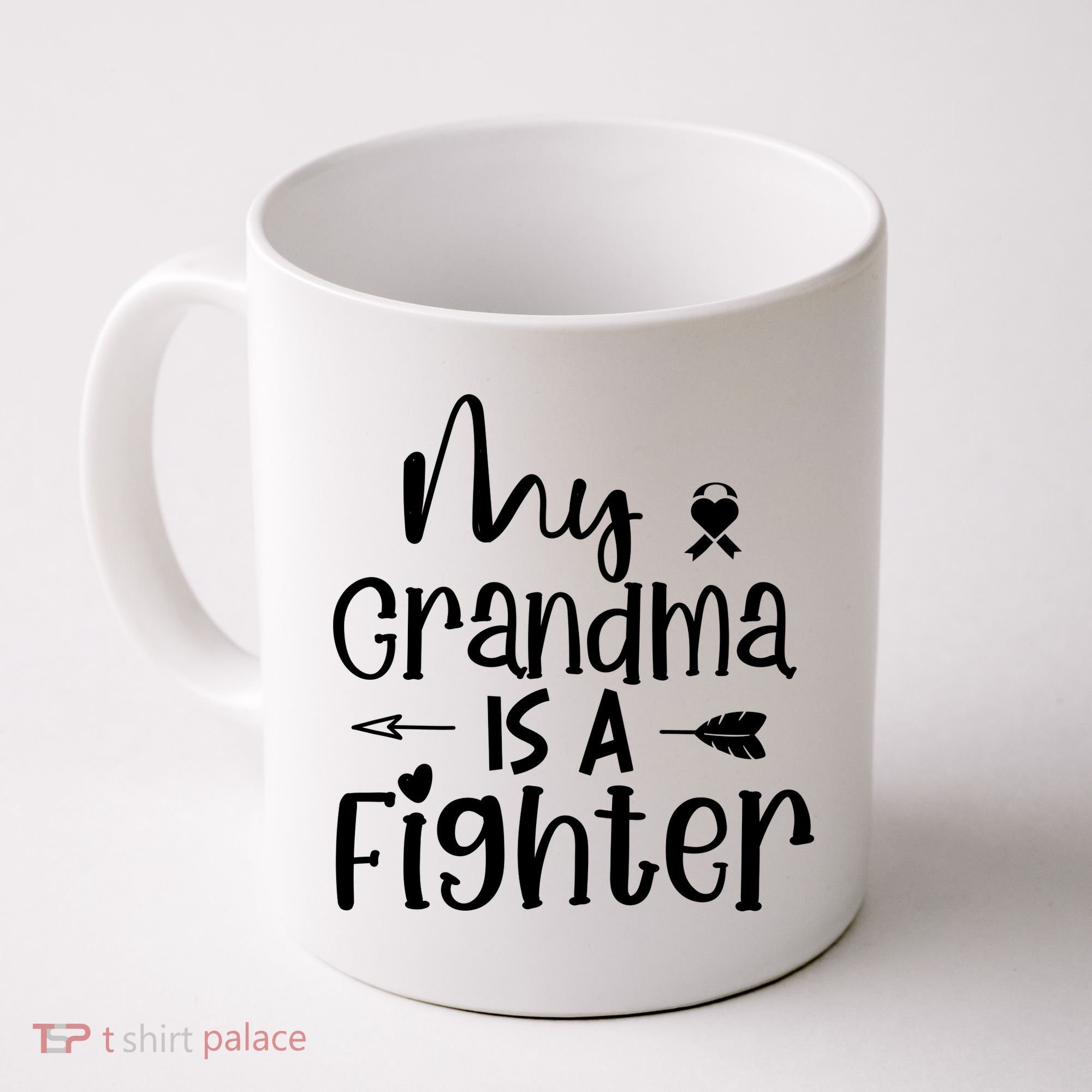 My Grandma Is A Fighter Breast Cancer Awareness Coffee Mug