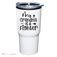 My Grandma Is A Fighter Breast Cancer Awareness Tumbler thumb 0