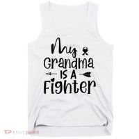 My Grandma Is A Fighter Breast Cancer Awareness Tank Top thumb 0