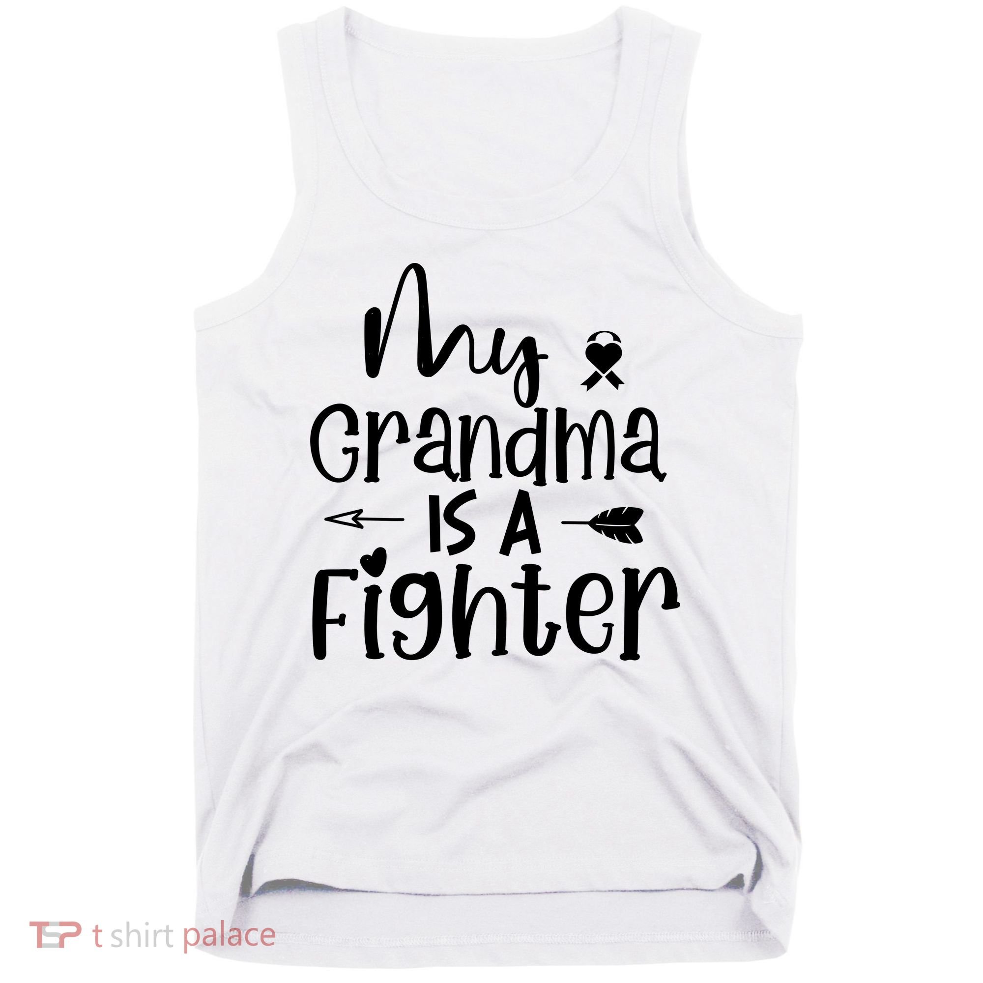 My Grandma Is A Fighter Breast Cancer Awareness Tank Top