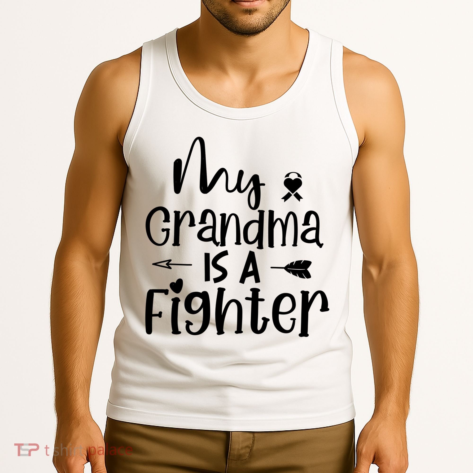 My Grandma Is A Fighter Breast Cancer Awareness Tank Top
