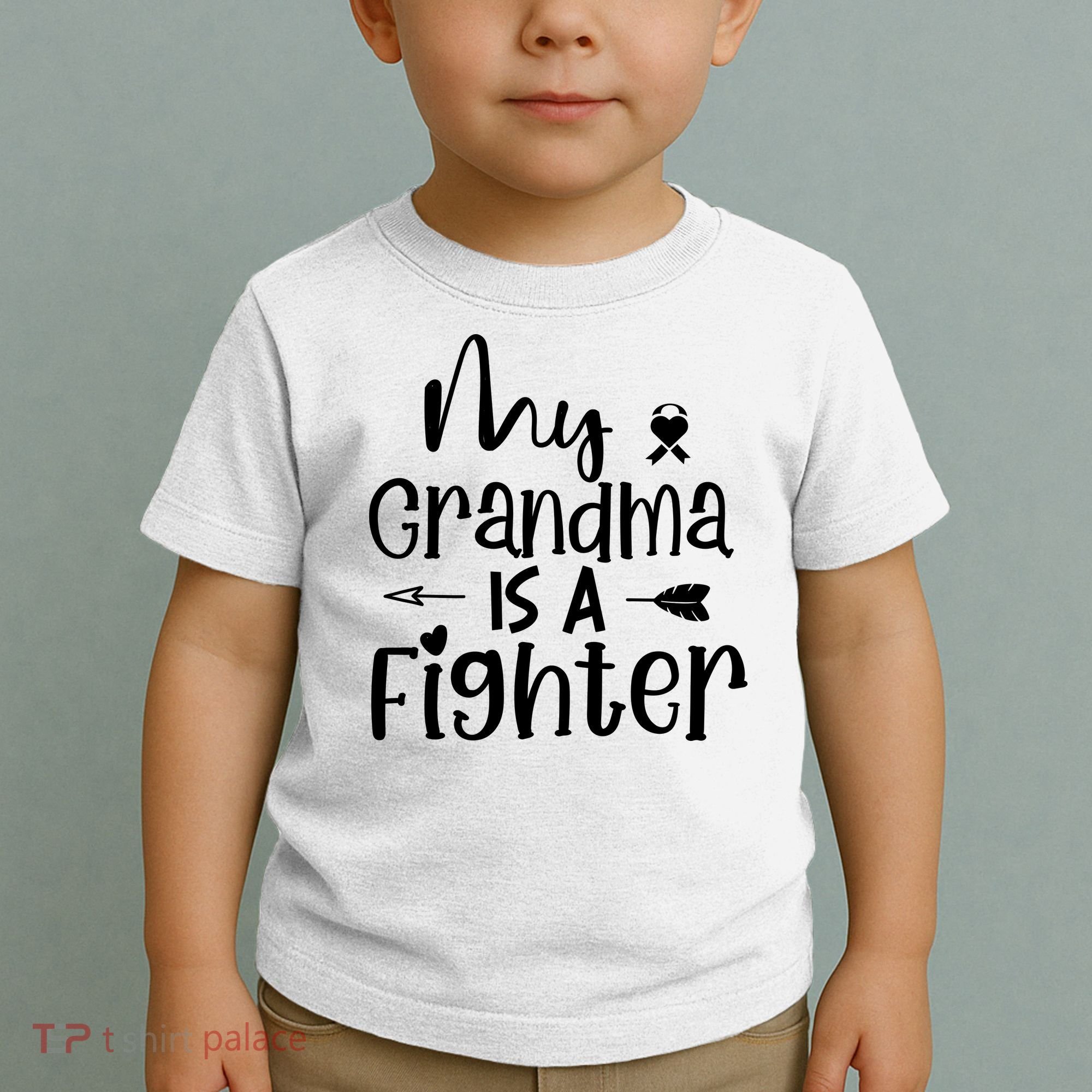 My Grandma Is A Fighter Breast Cancer Awareness Toddler T-Shirt