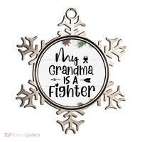 My Grandma Is A Fighter Breast Cancer Awareness Ornament thumb 0