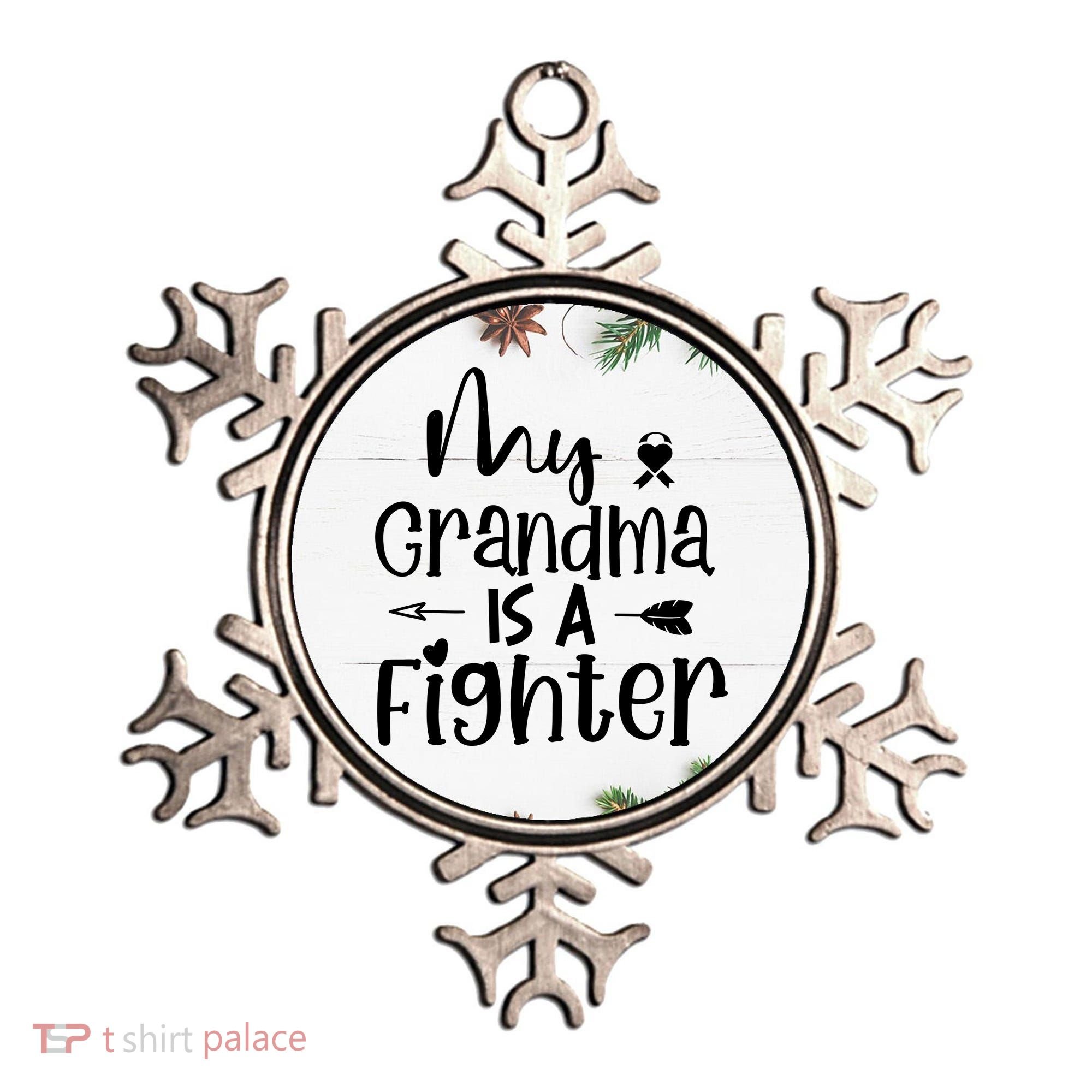 My Grandma Is A Fighter Breast Cancer Awareness Ornament