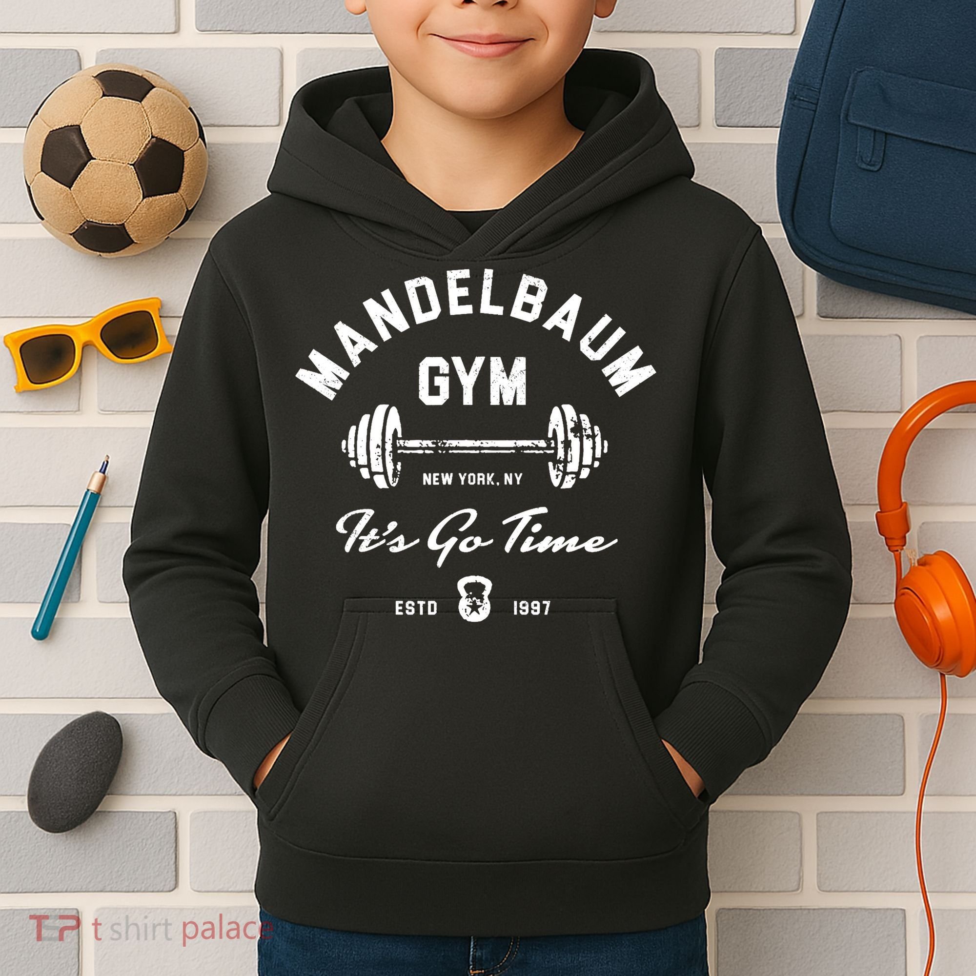 Mandelbaum Gym Its Go Time 1997 For 'S Kids Hoodie
