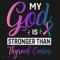 My God Is Stronger Then Thyroid Cancer Backpack thumb 2