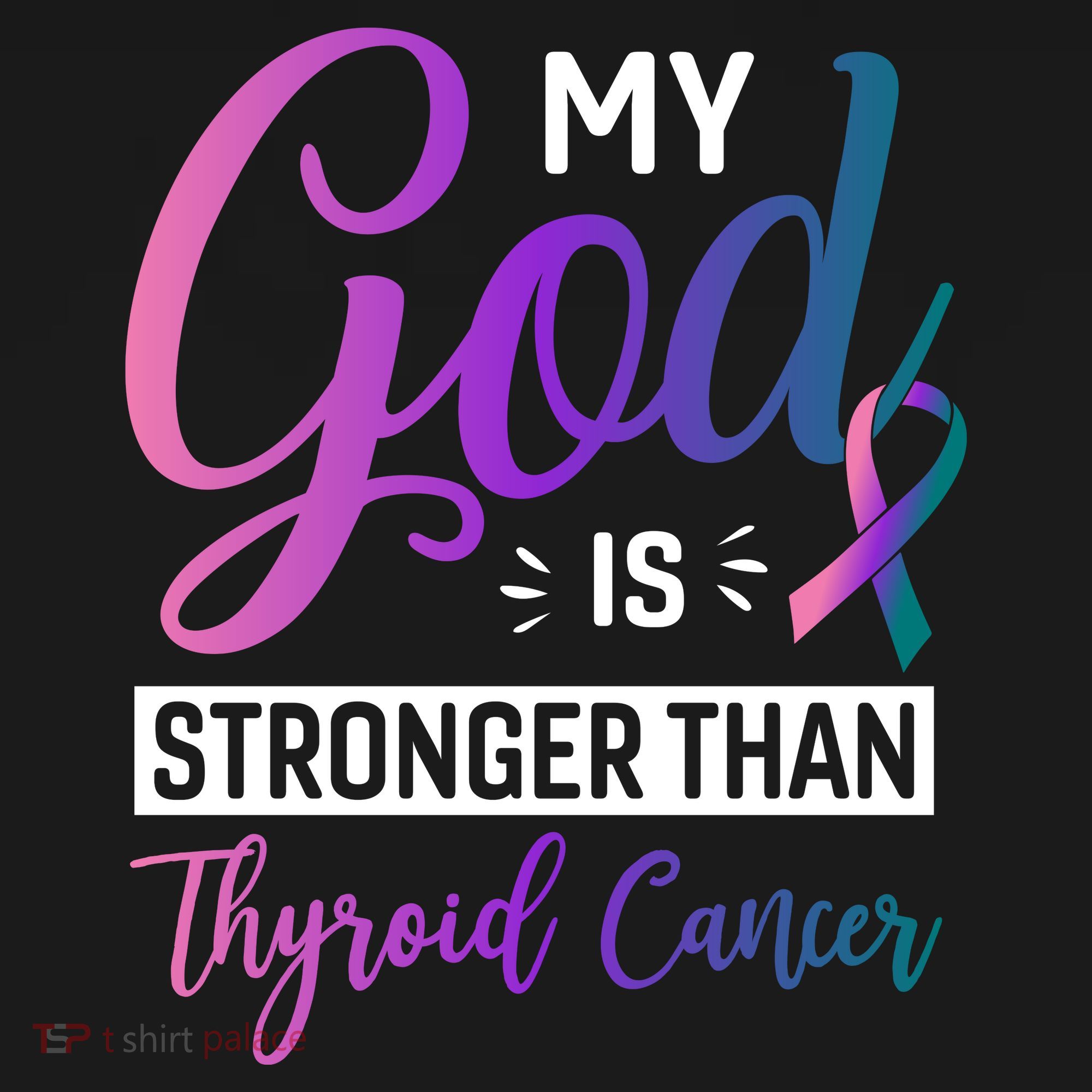 My God Is Stronger Then Thyroid Cancer Backpack