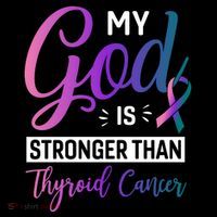 My God Is Stronger Then Thyroid Cancer Ornament thumb 1