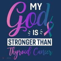 My God Is Stronger Then Thyroid Cancer Women's Hoodie thumb 2