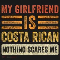 My Girlfriend Is Costa Rican Nothing Scares Me Fun Boyfriend Women's Hoodie thumb 2