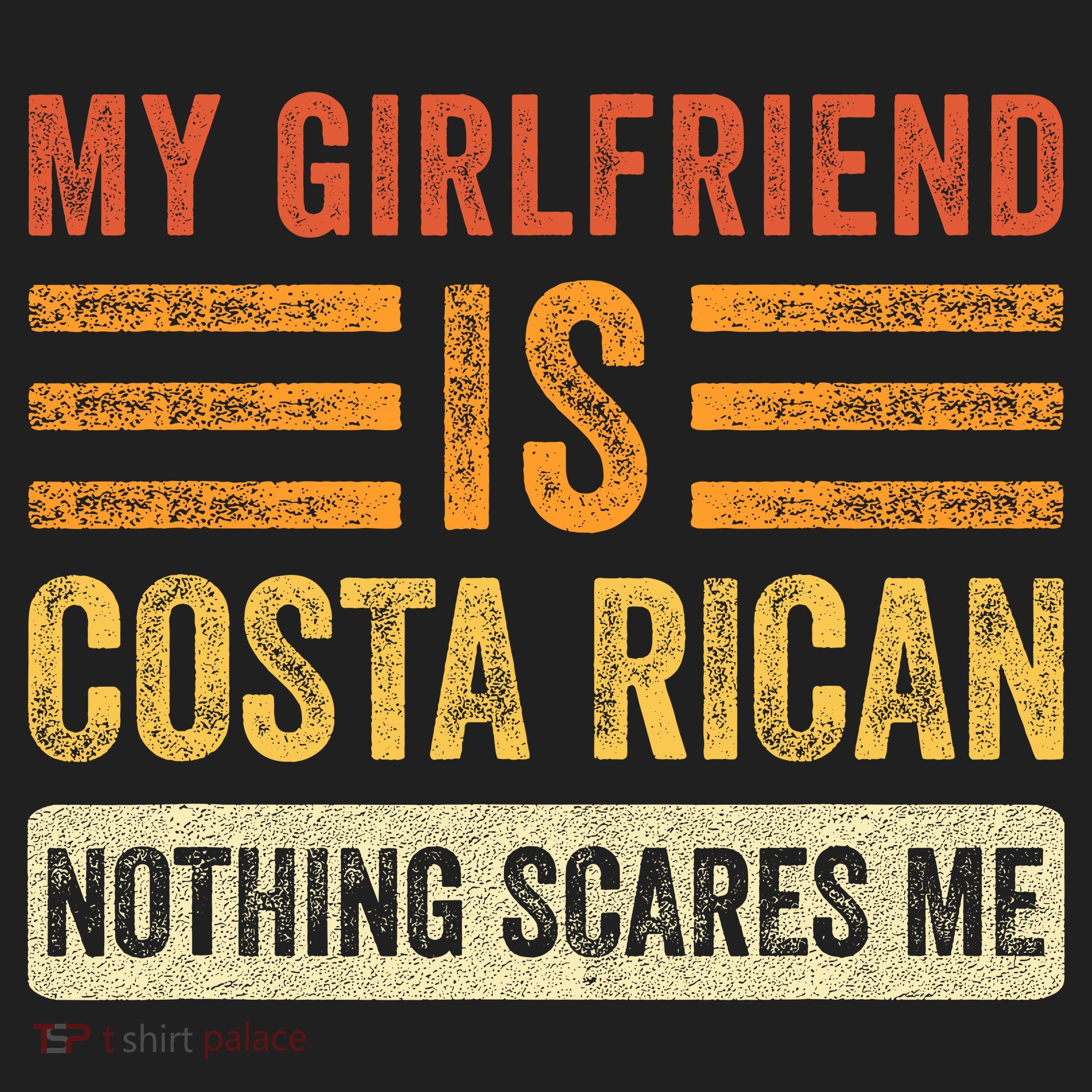 My Girlfriend Is Costa Rican Nothing Scares Me Fun Boyfriend Golf Towel