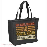 My Girlfriend Is Costa Rican Nothing Scares Me Fun Boyfriend Tote Bag thumb 2
