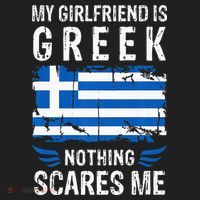My Girlfriend Is Greek Nothing Scares Me Greece Flag Tumbler thumb 3