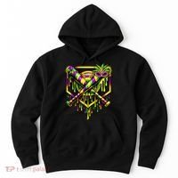 Mardi Gras Ice Cream Drip Baseball Hoodie thumb 0