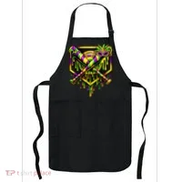 Mardi Gras Ice Cream Drip Baseball Apron thumb 0
