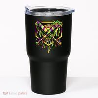 Mardi Gras Ice Cream Drip Baseball Tumbler thumb 0