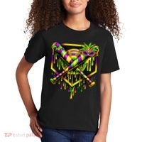 Mardi Gras Ice Cream Drip Baseball Kids T-Shirt thumb 2