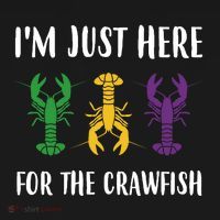 Mardi Gras Im Just Here For The Crawfish Backpack thumb 2