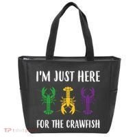 Mardi Gras Im Just Here For The Crawfish Tote Bag thumb 0