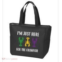 Mardi Gras Im Just Here For The Crawfish Tote Bag thumb 3
