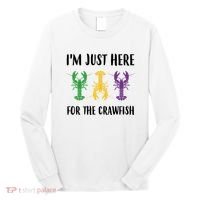 Mardi Gras Im Just Here For The Crawfish Long Sleeve Shirt thumb 0