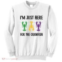 Mardi Gras Im Just Here For The Crawfish Sweatshirt thumb 0