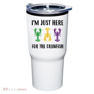Mardi Gras Im Just Here For The Crawfish Tumbler