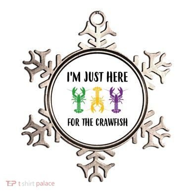Mardi Gras Im Just Here For The Crawfish Ornament