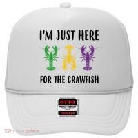 Mardi Gras Im Just Here For The Crawfish Hat thumb 0