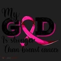 My God Is Stronger Than Funny Ribbon Pink Breast Cancer Women's Sweatshirt thumb 2