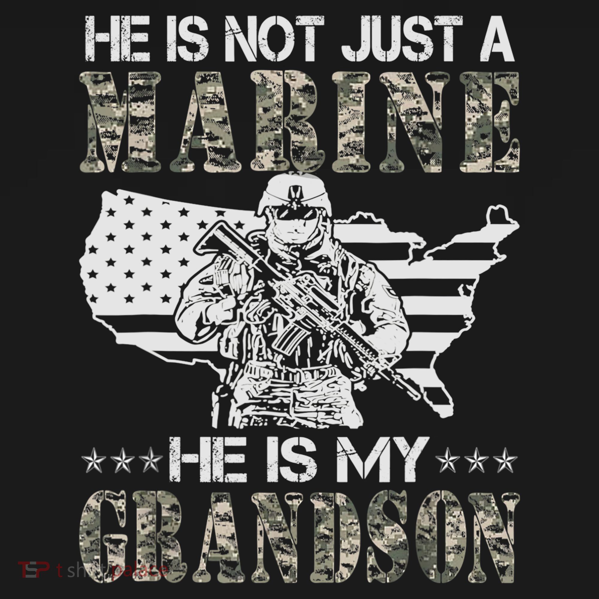 My Grandson Is A Marine Proud Gift Grandma Proud Grandpa Gift Women's Hoodie